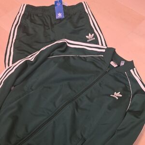 Adidas Kids Dark Green Joggers